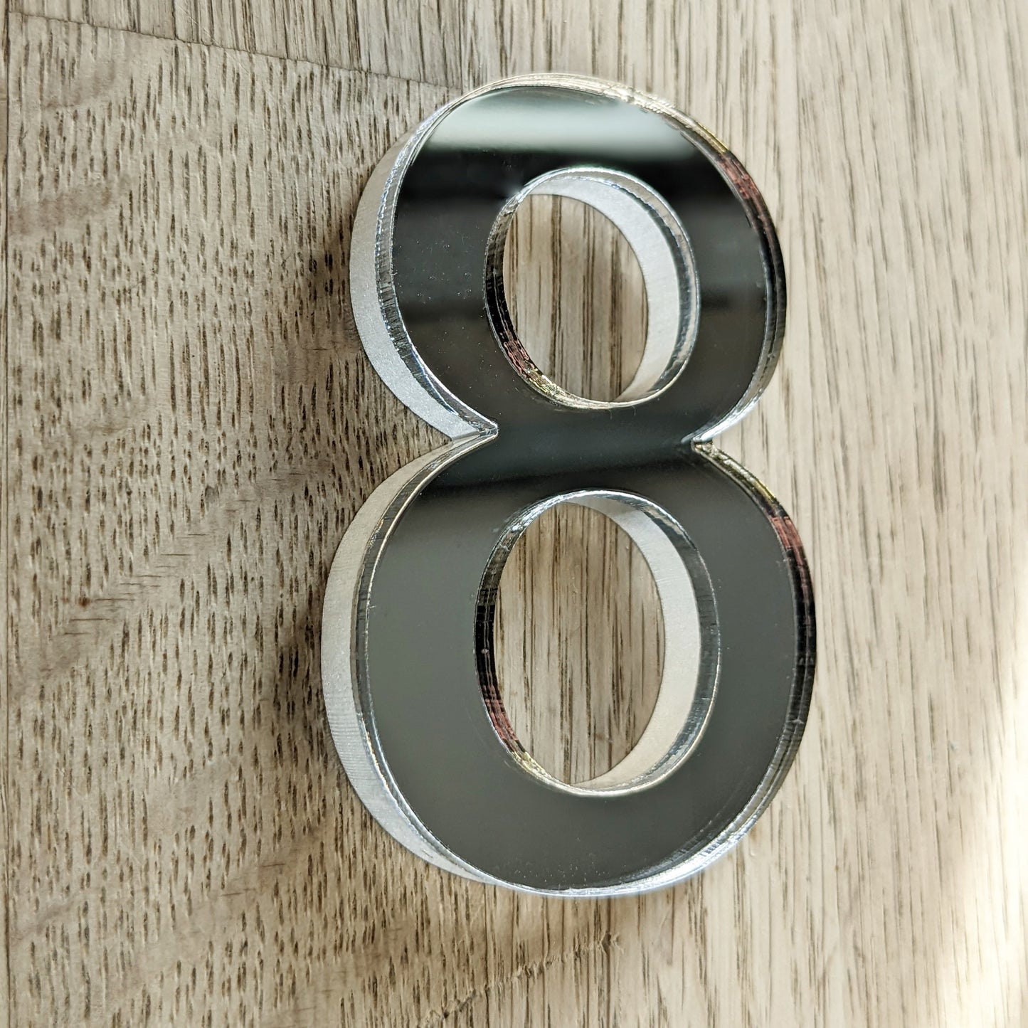 Acrylic door number, door number, shiney door number, plastic door number, affordable door number, silver door number