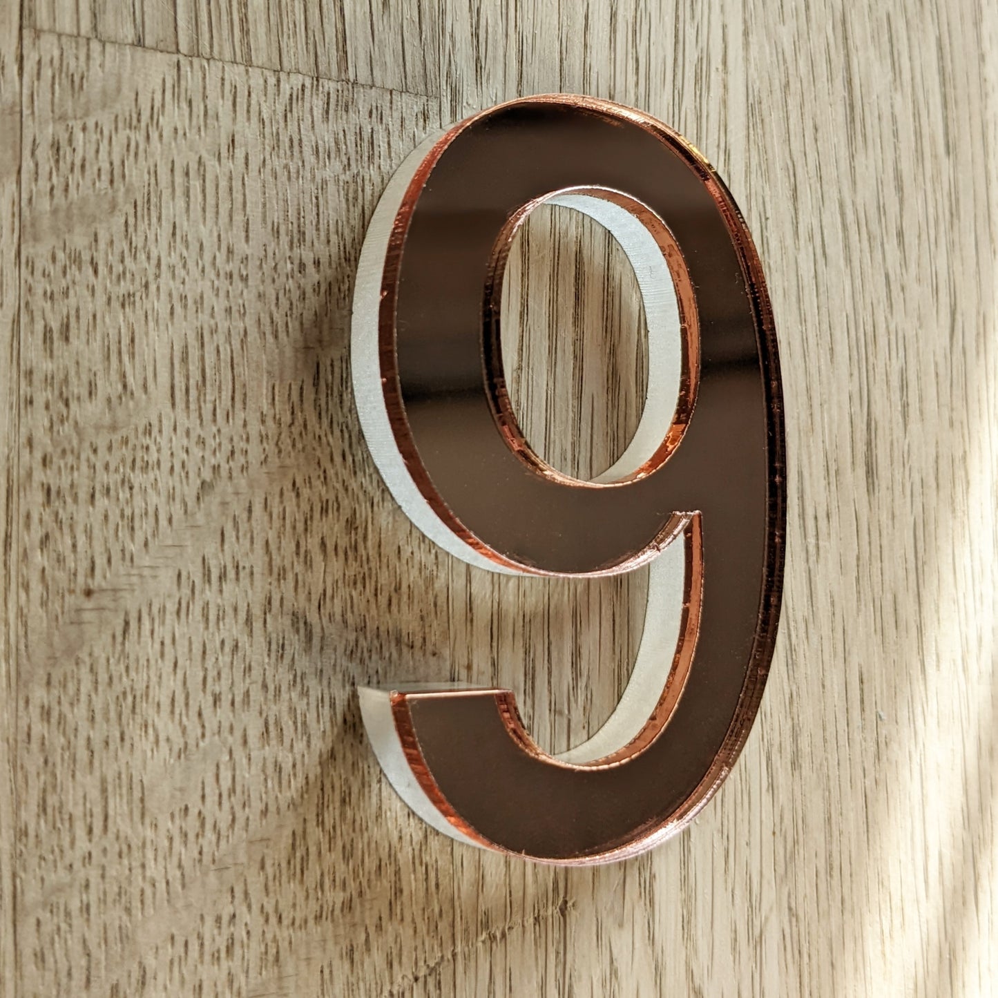 Acrylic door number, door number, shiney door number, plastic door number, affordable door number, rose gold door number