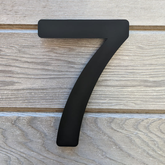 black modern house number, modern house number, black house number, acrylic house number, plastic house number, floating house number