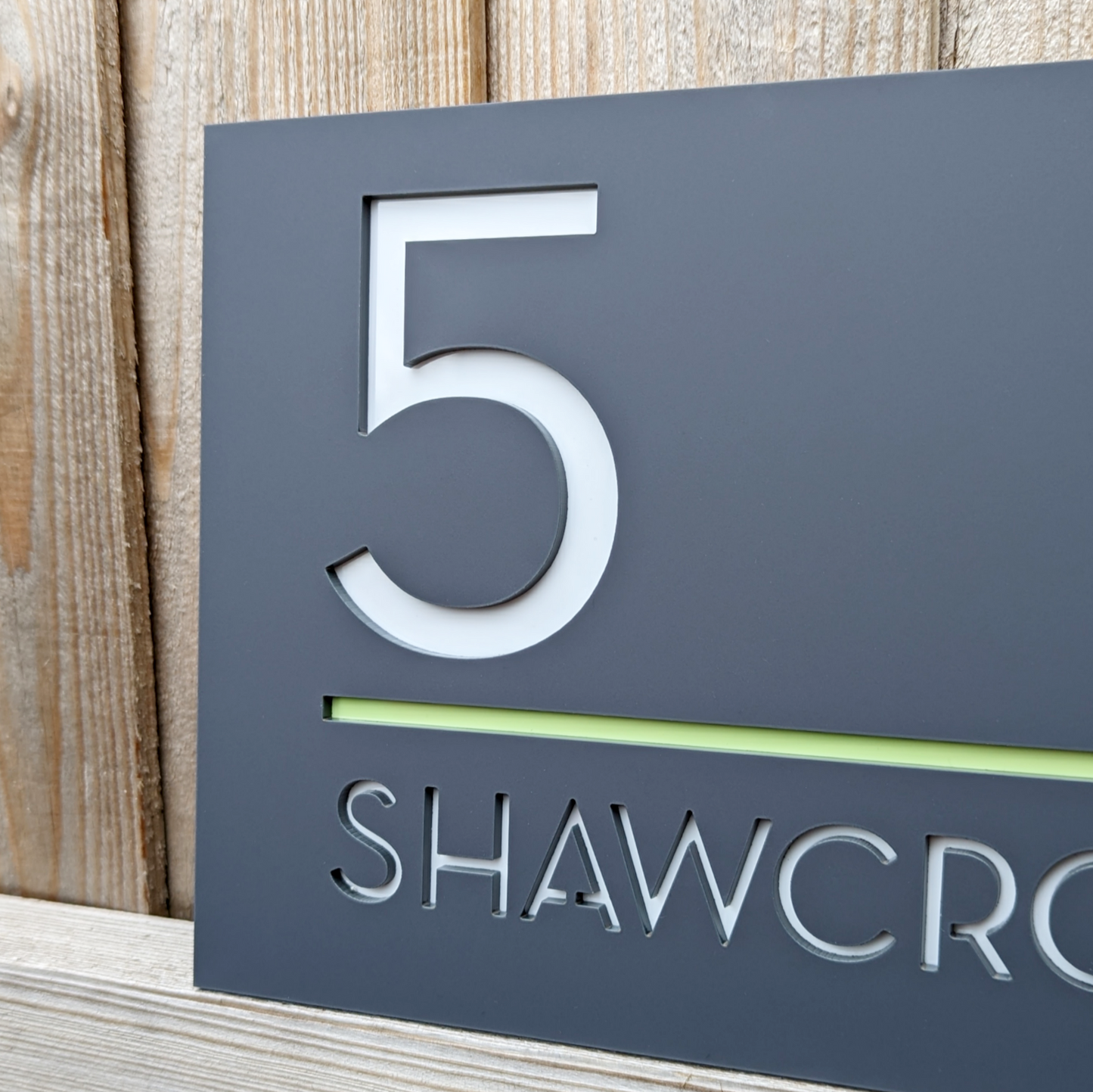 grey house sign, anthracite grey house sign, grey acrylic sign, grey house number, anthracite grey house number, modern house number
