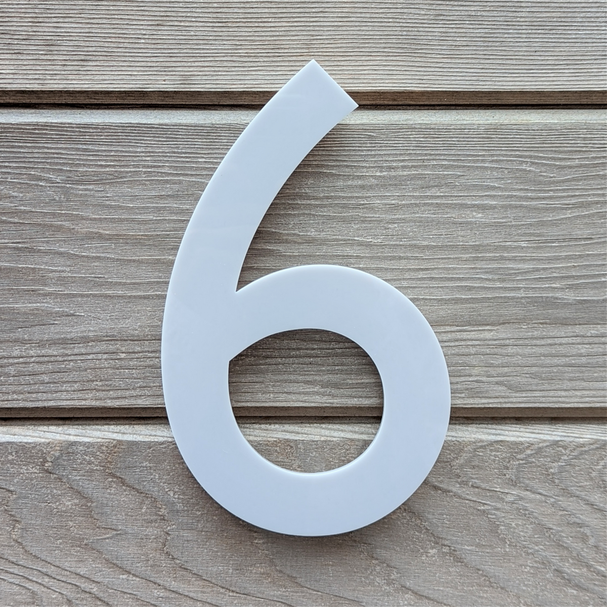 6 Num. Home SALE Custom House Number 6 - 20cm floating - Custom Colour (Dove Grey ...