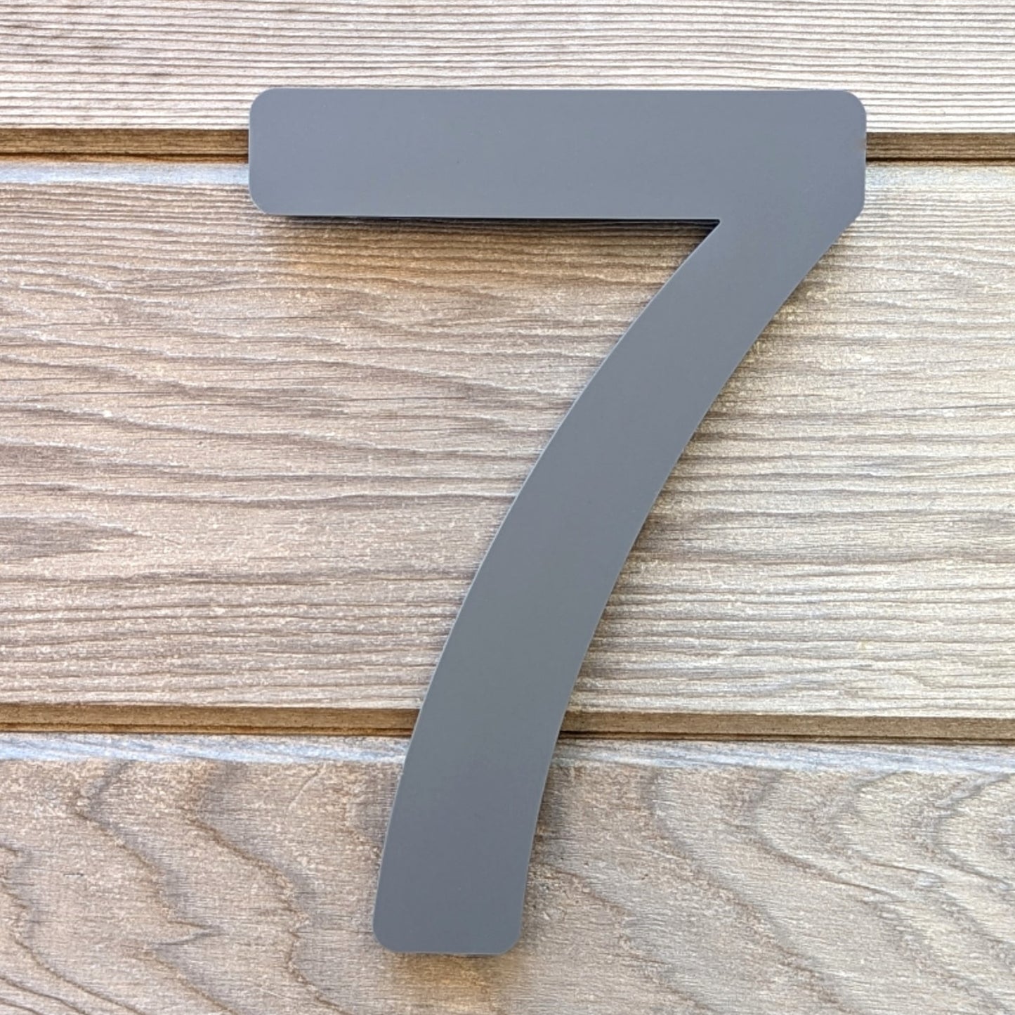 Modern Grey House Numbers 20cm - Acrylic Floating