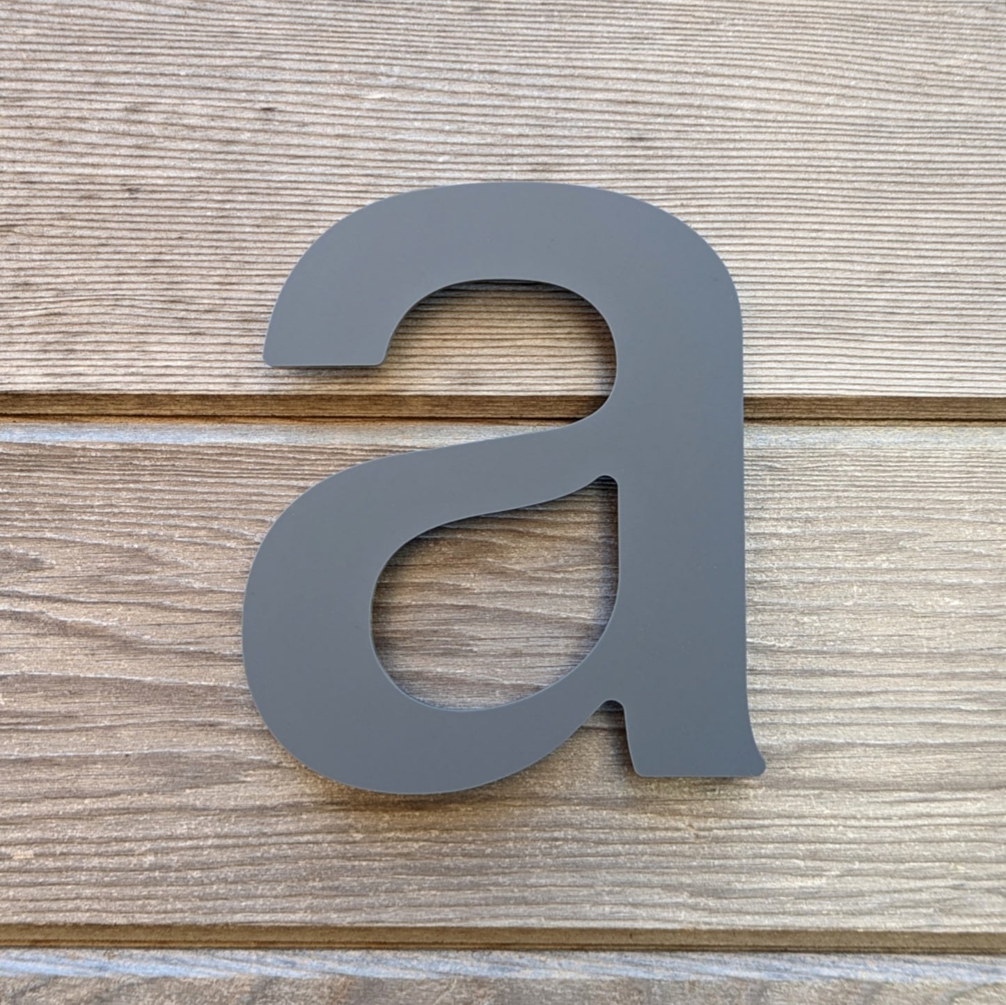 Modern Grey House Numbers 20cm - Acrylic Floating