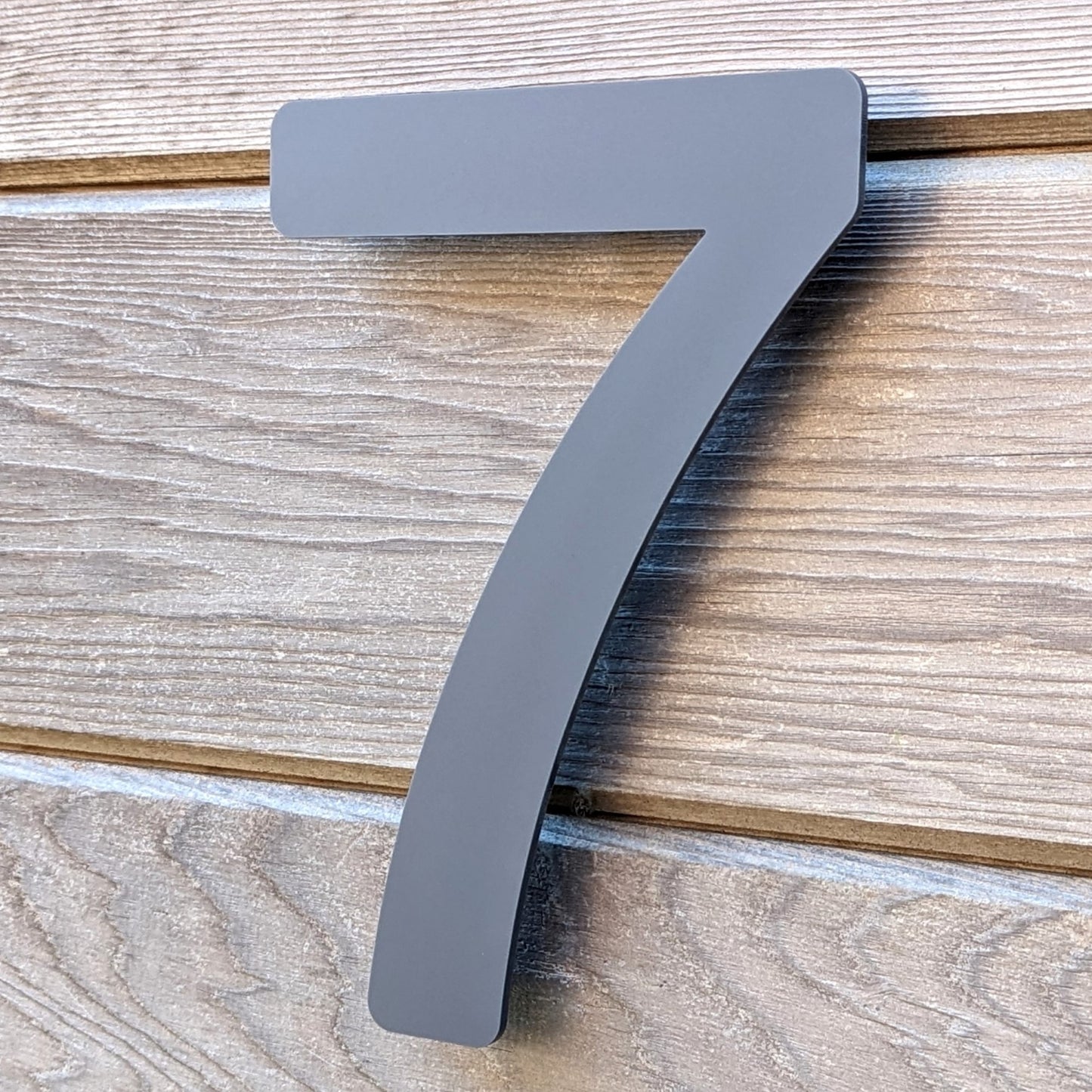 Modern Grey House Numbers 20cm - Acrylic Floating