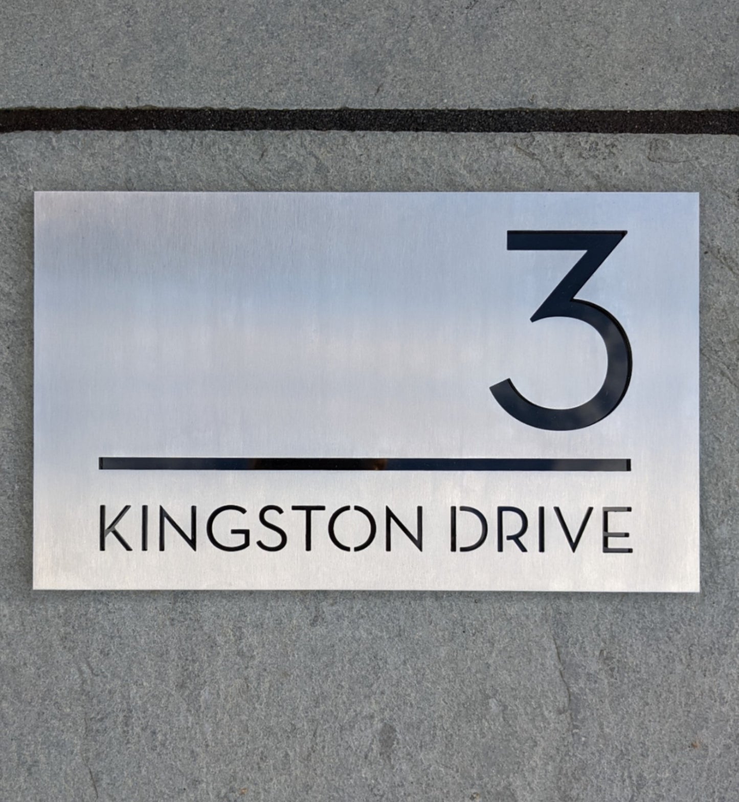 Modern House Sign, Modern House Number Plaque, Modern address sign, modern address plaque, modern sign, contemporary house number, contemporary house sign, modern house number, house sigm, address sign, stainless steel house sign, stainless steel house number and road name sign
