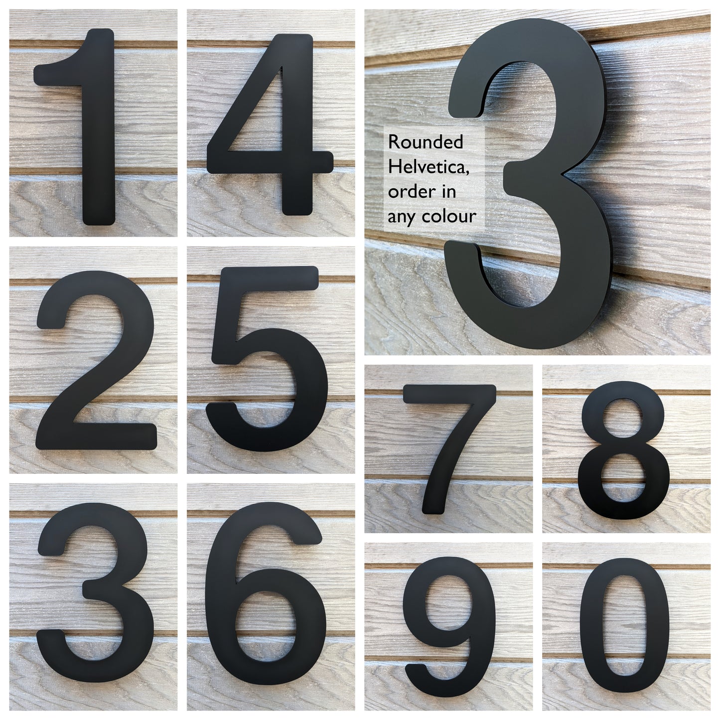 Custom House Numbers - 20cm floating - Custom Colours