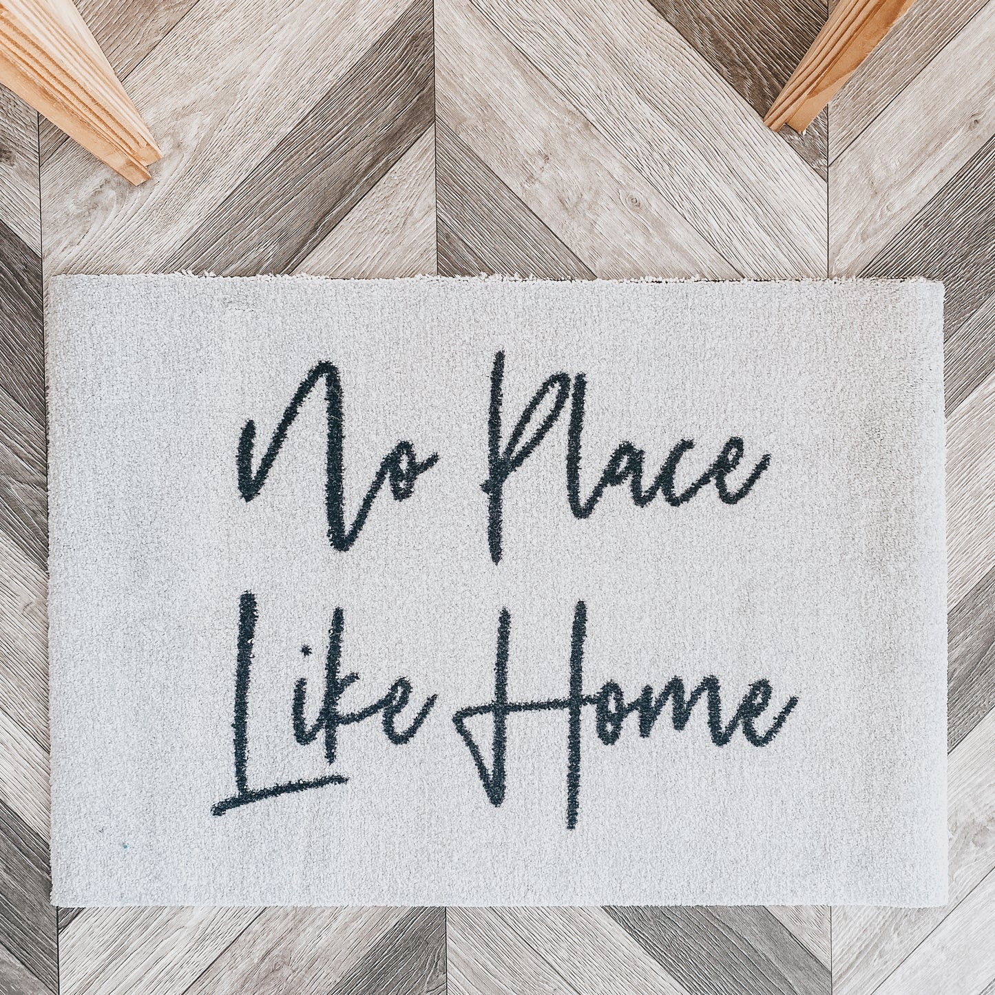 No Place Like Home Doormat (White)