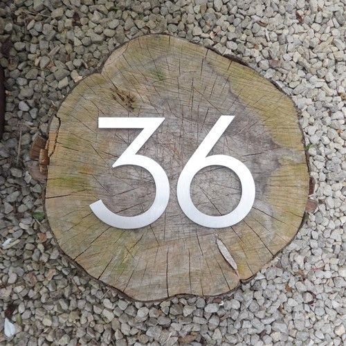 Stainless steel house number , Stainless Steel , Custom made house number , custom made , House number , modern house number , contemporary house number , floating house number