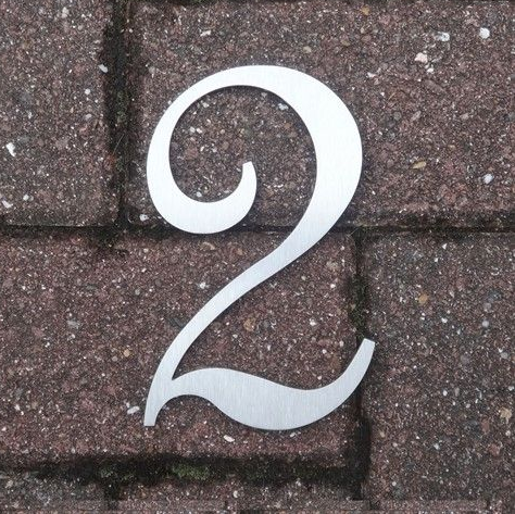 Stainless steel house number , Stainless Steel , Custom made house number , custom made , House number , modern house number , contemporary house number , floating house number , script house number