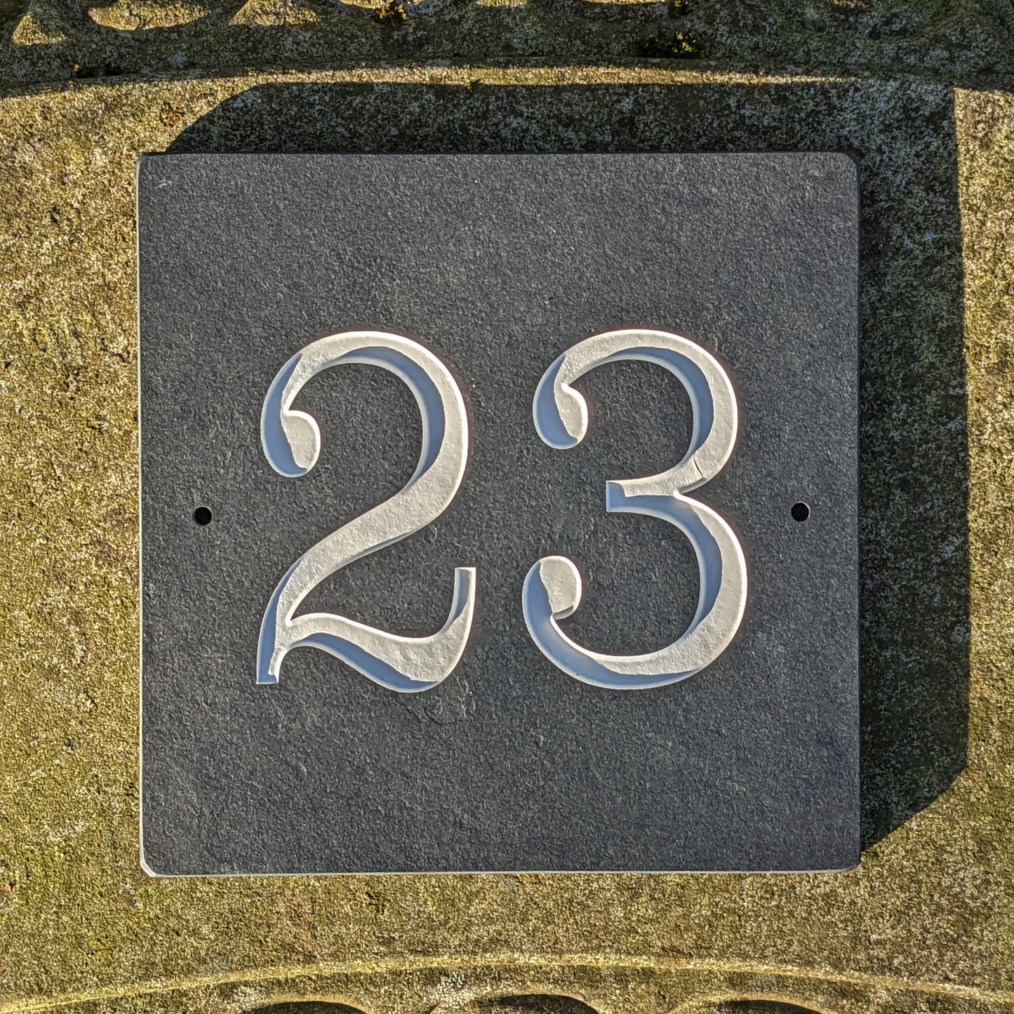 Slate house number, custom house number, house number, ariel house number