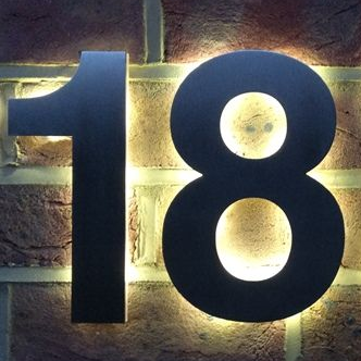 LED House Number, LED Door Number, LED House Name, LED House Sign, LED Sign, Light up Sign, LED House Sgin, LED House Number, Bespoke House Sign, Stainless Steel LED Sign, Sign for unlit areas, House Name, Custom Made House Numbers
