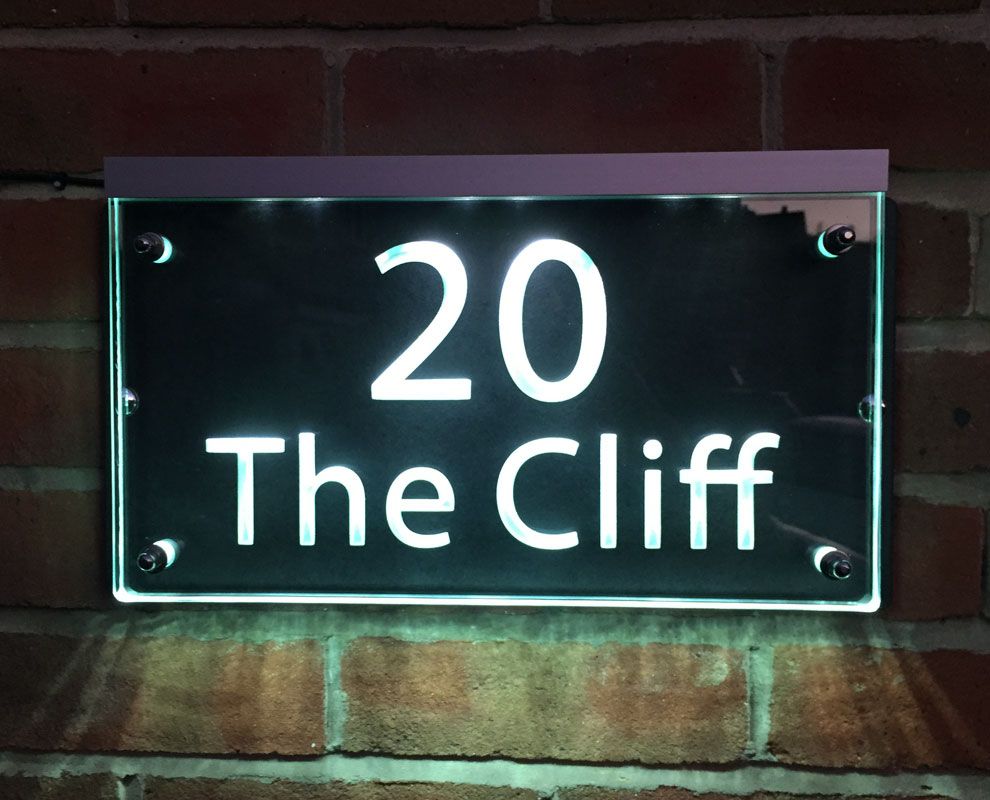 LED House Name, LED plaque, LED Sign, LED House Sign, LED sign, LED signage, Glass house name, slate house name, LED slate house name, LED name, Slate sign, slate house sign