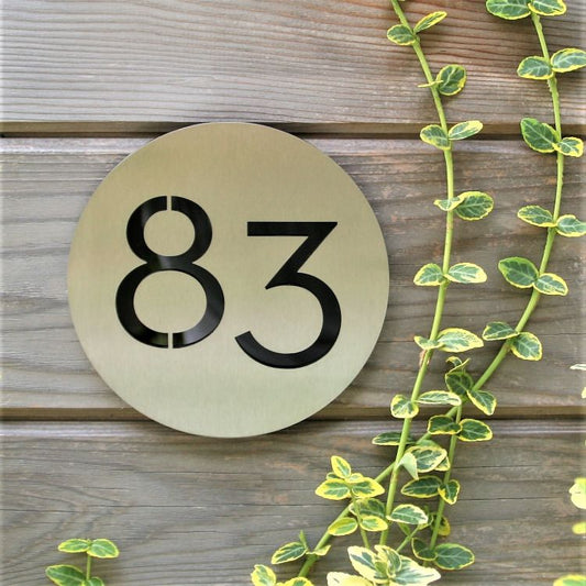 Sale house number plaque, sale house number