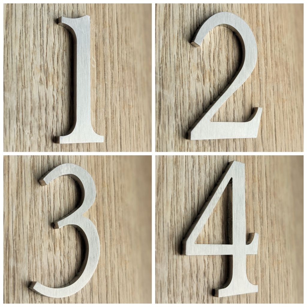 Stainless steel door number , door number , stainless steel house number ,  Stainless steel number , simple door number , traditional door number , floating door number 