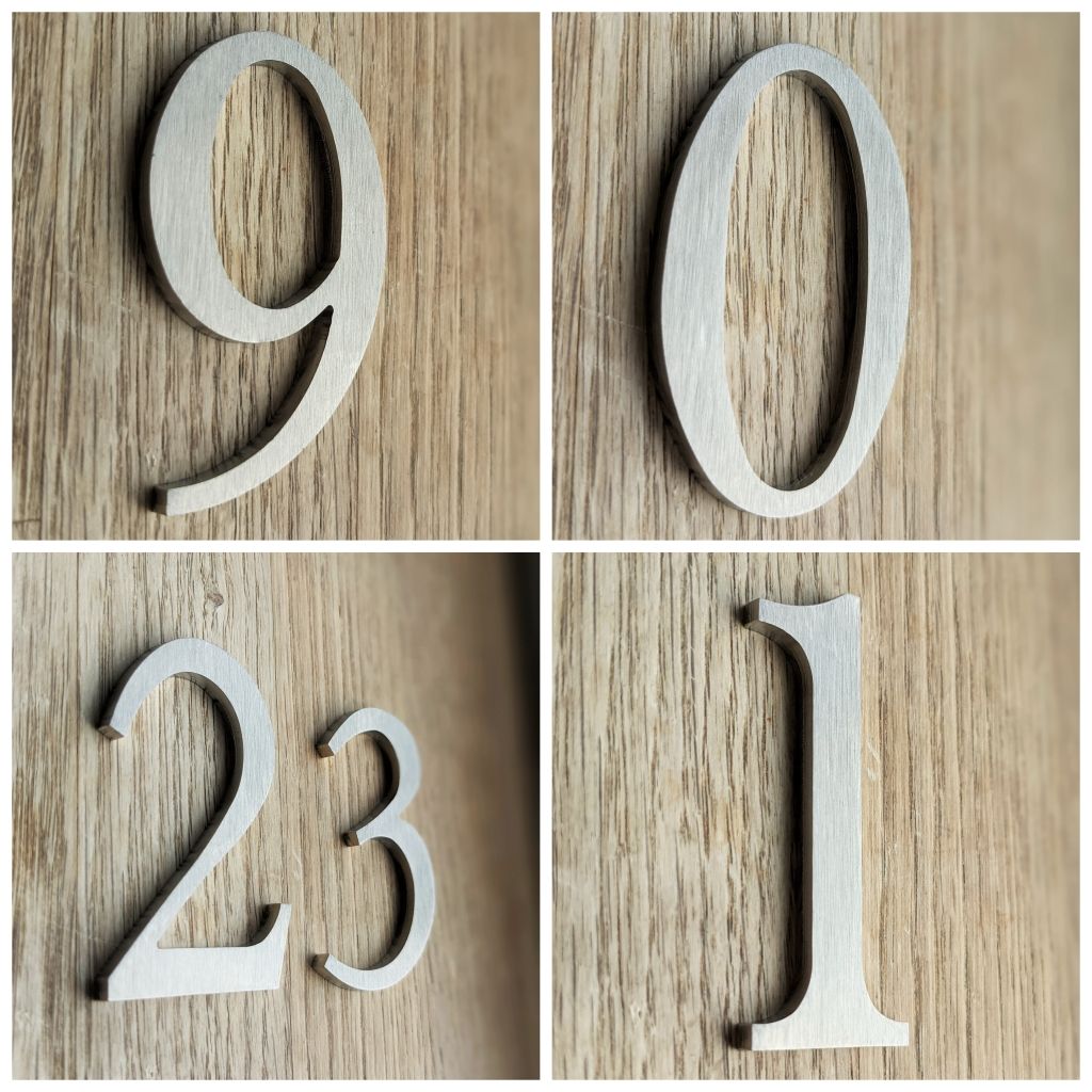 Stainless steel door number , door number , stainless steel house number ,  Stainless steel number , simple door number , traditional door number , floating door number 