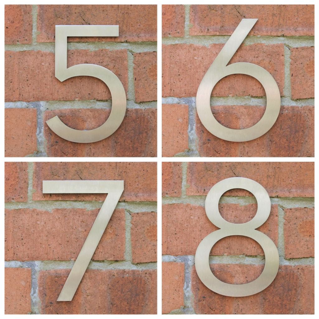 Stainless steel house number , house number , Marine grade house number ,  Stainless steel door number , modern house number , contemporary house number , house number made in the UK , Marine grade , hand finished house numbers , coastal house numbers , 316 stainless steel house numbers 