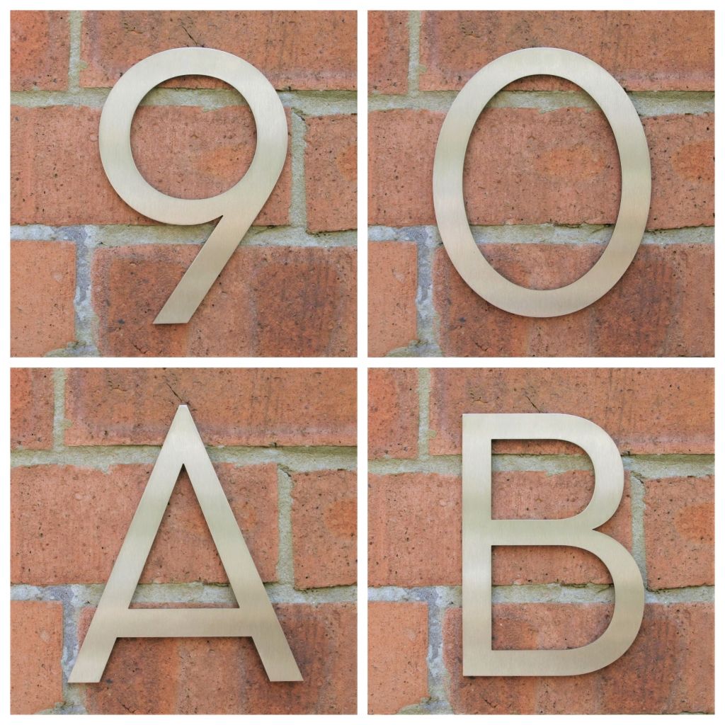 Stainless steel house number , house number , Marine grade house number ,  Stainless steel door number , modern house number , contemporary house number , house number made in the UK , Marine grade , hand finished house numbers , coastal house numbers , 316 stainless steel house numbers 