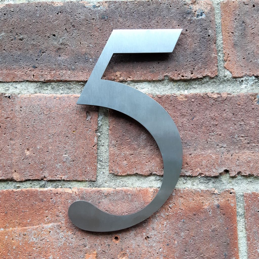 Steel Numbers Design Stainless Steel House Numbers – Housenumbers Limited