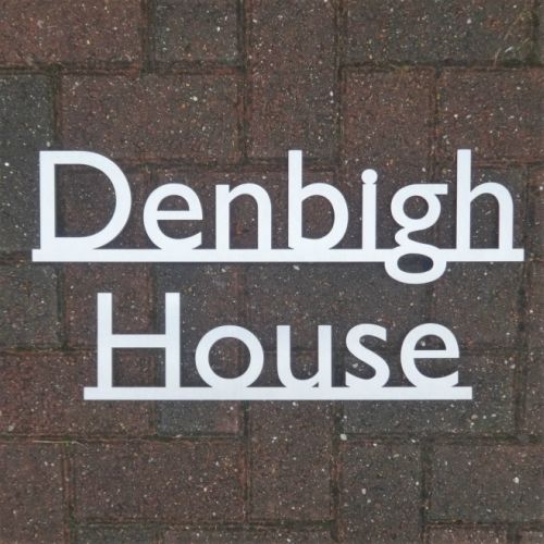 underlined house name , Stainless steel lettering , stainless steel house name , metal house name , metal sign , script house name , hand finished house name , hand finished script sign , stainless steel , custom house name , anthracite grey house name , powder coated house name